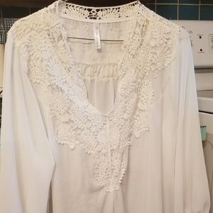 White lace blouse